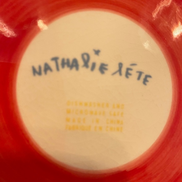 Colorful, Whimsical Anthropologie Nathalie Léte Squirrel/Chipmunk 10” Plate - Picture 3 of 3